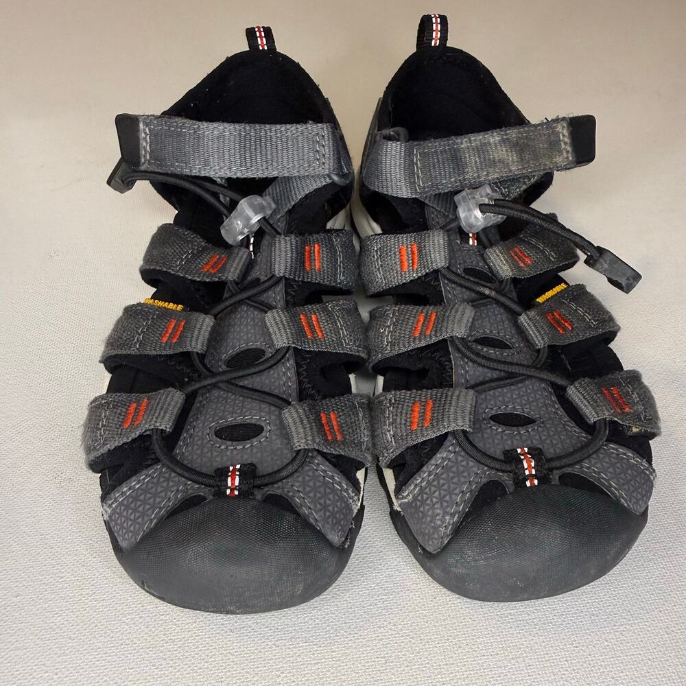 Keens Newport Neo H2 Water Sandals Gray Orange Kids Size 1
